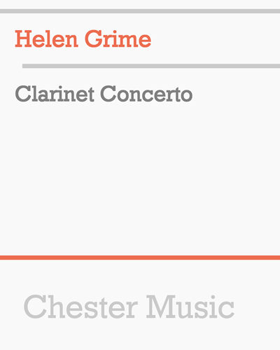 Clarinet Concerto — Helen Grime