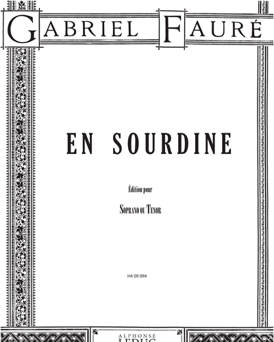 En sourdine, op. 58 No. 2 — 福雷