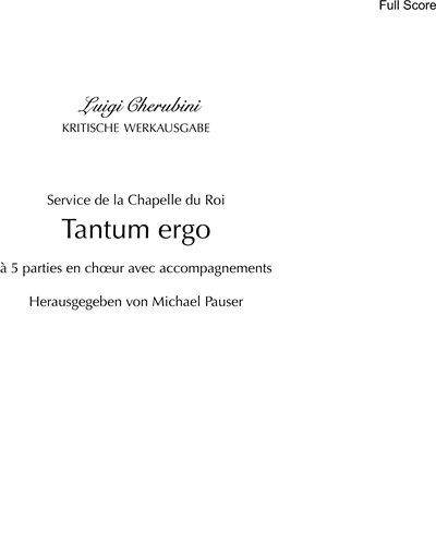 Tantum ergo — 凯鲁比尼