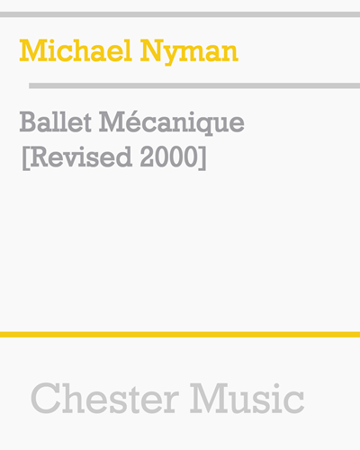 Ballet Mécanique [Revised 2000] — 尼曼