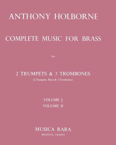 Complete Works for Brass Instruments — Anthony Holborne