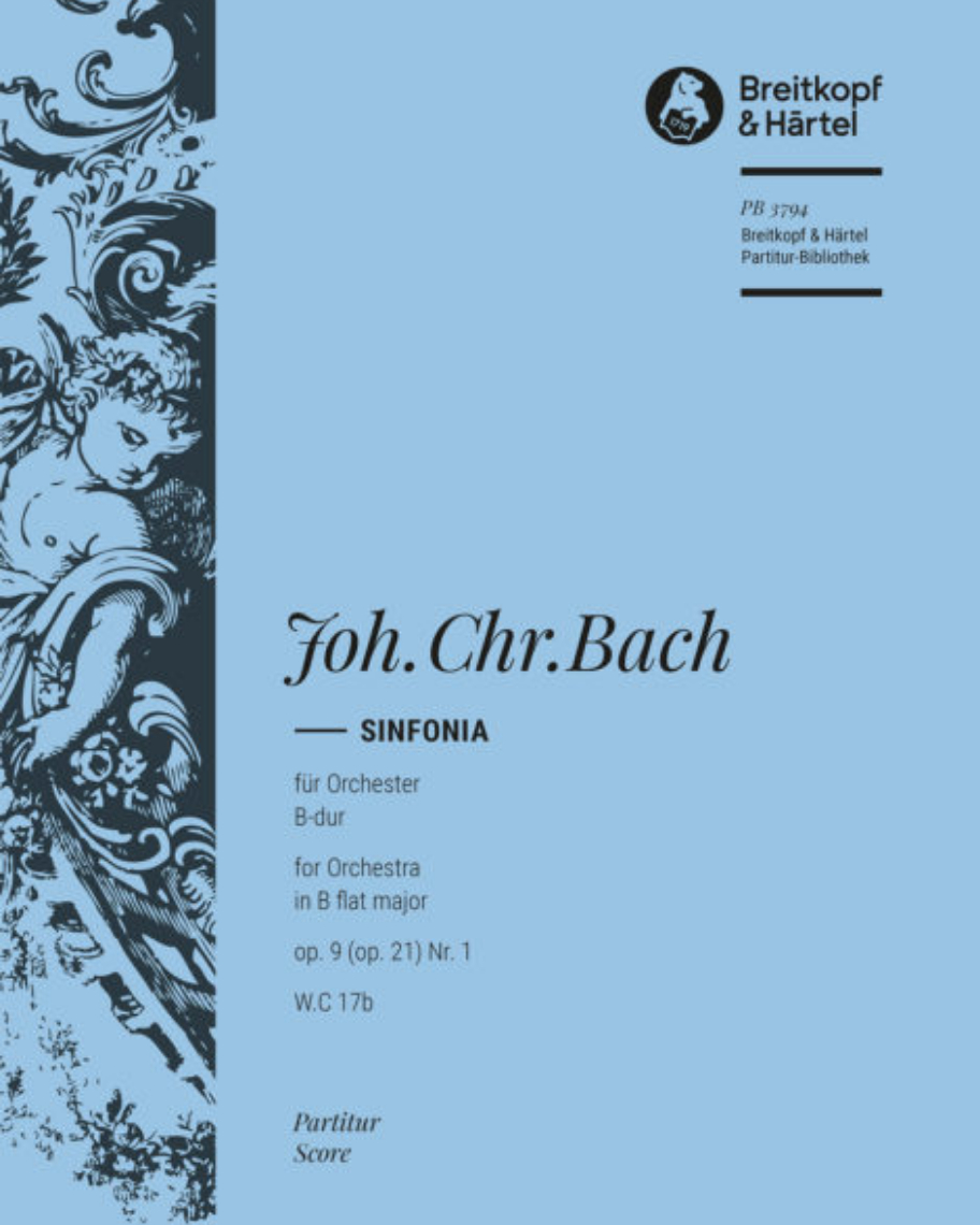 Sinfonia B-dur op. 9 (op. 21) Nr. 1 W.C 17b — J.C.巴赫