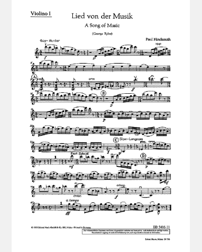 A Song of Music — 欣德米特