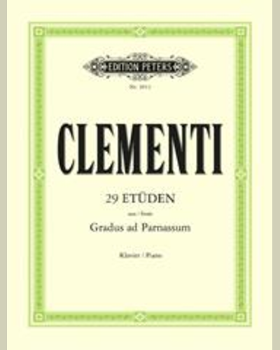 29 Studies from 'Gradus ad Parnassum' — 克莱门蒂