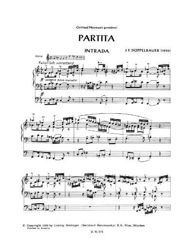 Partita (1955) — Josef Friedrich Doppelbauer