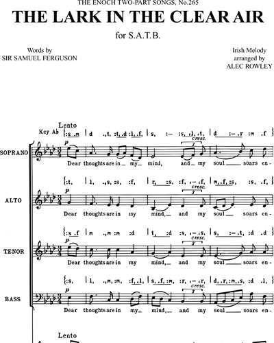 The Lark in the Clear Air — Alec Rowley