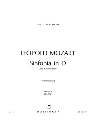 Sinfonia in D major, 'Peasant Wedding' — 利奥波德·莫扎特