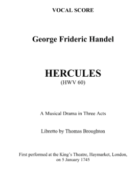 Hercules [Old Novello Edition] — George Frideric Handel