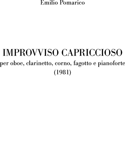 Improvviso capriccioso — Emilio Pomarico