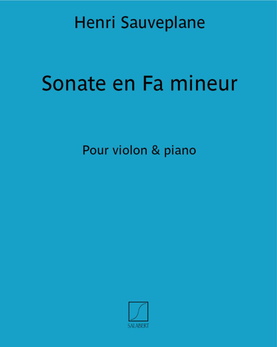 Sonata in F minor (on a Cévennes Theme) — Henri Sauveplane