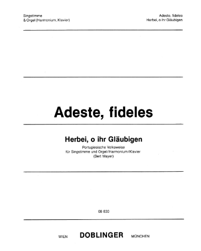 Adeste Fideles — Bert Mayer
