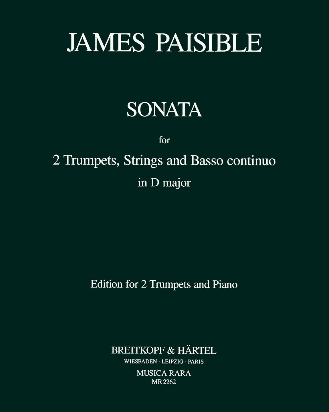 Sonata in D major — Jacques Paisible