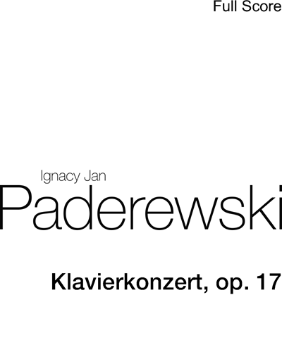 Klavierkonzert, op. 17 — 帕德雷夫斯基