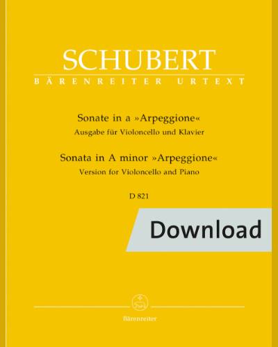 Sonata in A minor D 821 "Arpeggione" — Franz Schubert