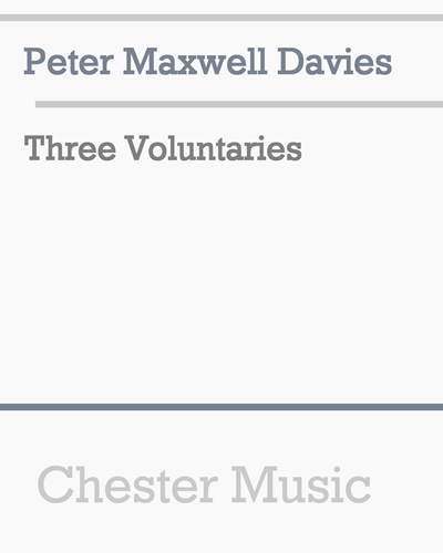 Three Voluntaries — 马克斯韦尔·戴维斯