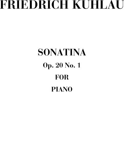 Sonatina, op. 20 No. 1 — 库劳