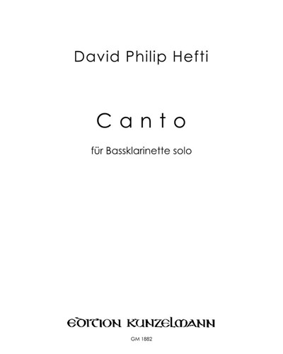 Canto — David Philip Hefti