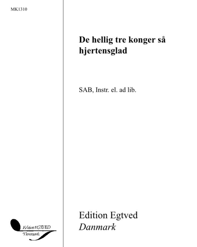 De hellig tre konger så hjertensglad — Østrigsk Julevise