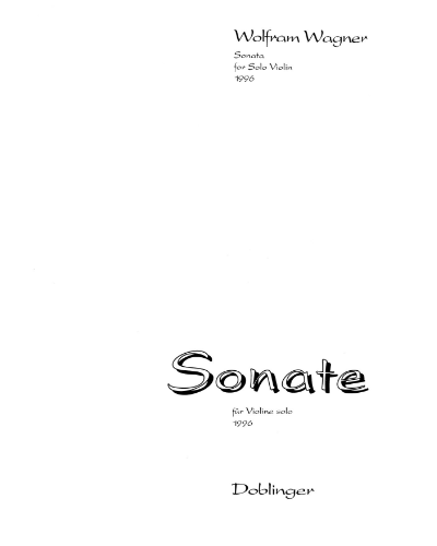 Sonata (1996) — Wolfram Wagner