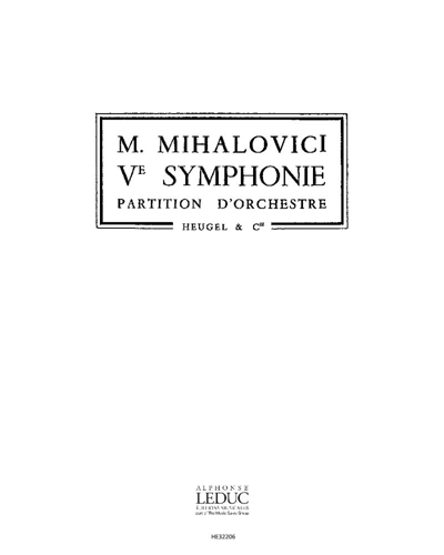 Symphony No. 5, op. 94 — Marcel Mihalovici