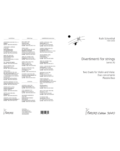 Divertimenti (series A) — Ruth Schönthal