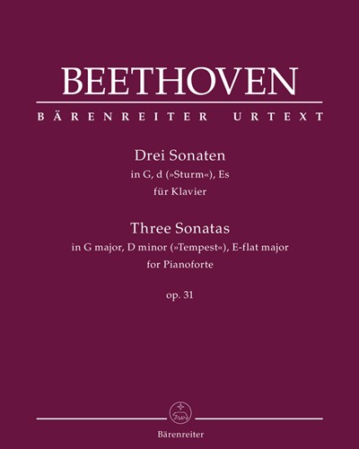 Three Sonatas for Pianoforte, op. 31 — Ludwig van Beethoven