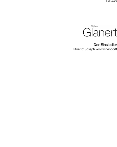 Der Einsiedler — Detlev Glanert