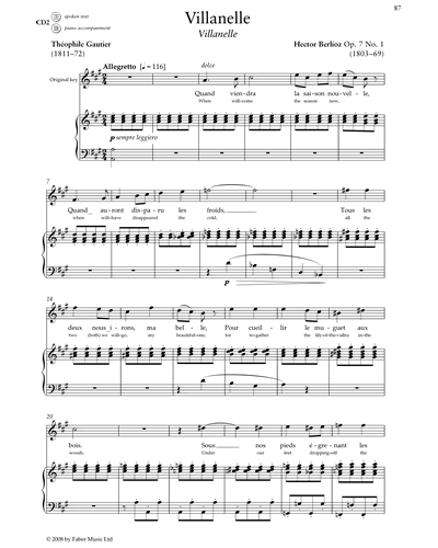 Villanelle (Op.7 No.1) — Hector Berlioz