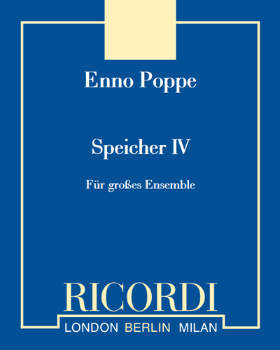 Speicher IV — Enno Poppe