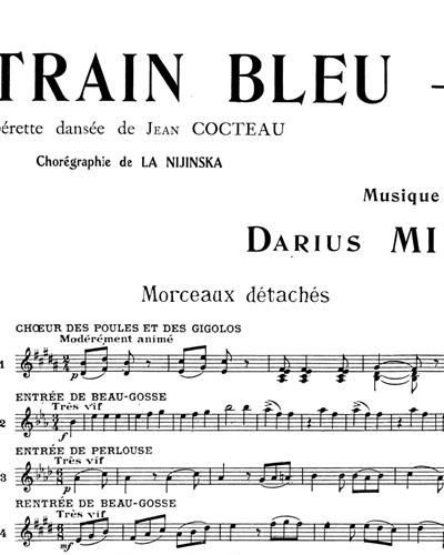 Entrée du Jouer de Golf — Darius Milhaud