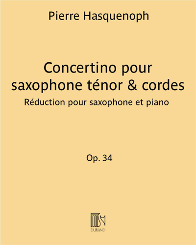 Concertino, op. 34 — Pierre Hasquenoph