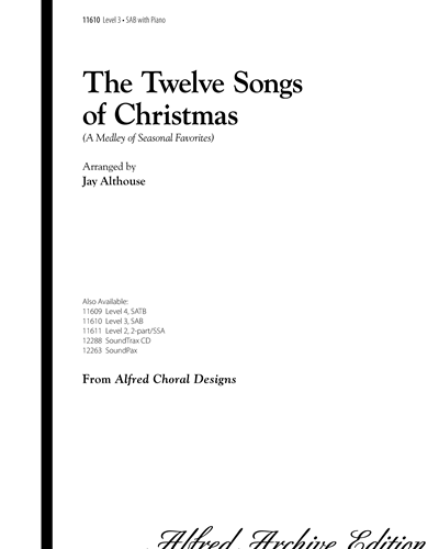 Twelve Songs of Christmas — Jay Althouse