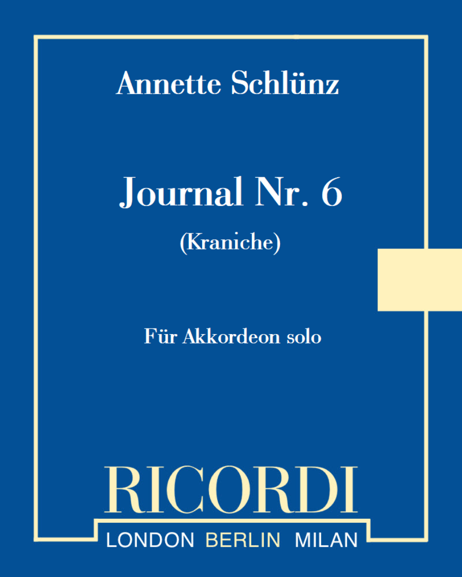Journal No. 6 'Cranes' — Annette Schlünz