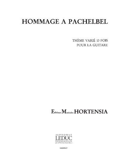 Hommage à Pachelbel, op. 9 — Francis Kleynjans
