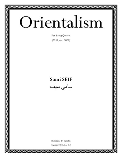 Orientalism — Sami Seif