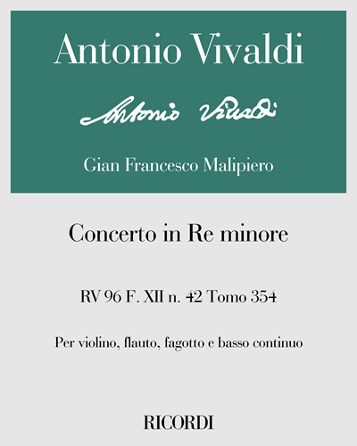 Concerto in D minor, RV 96, op. 42, Vol. 354 — 维瓦尔第