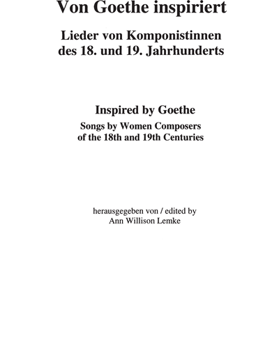 Songs by Women Composers of the 18th and 19th Centuries — Ann Willison Lemke