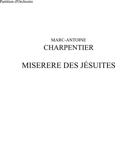 Miserere Des Jésuites — 马克-安托万·夏庞蒂埃