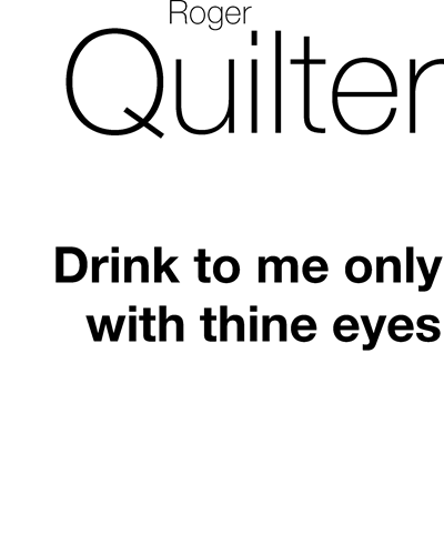 Drink to me only with thine eyes — Colonel Mellish