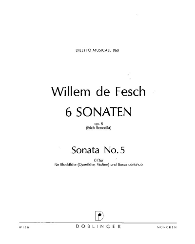 Sonata No. 5 in C major, op. 8/5 — Willem de Fesch