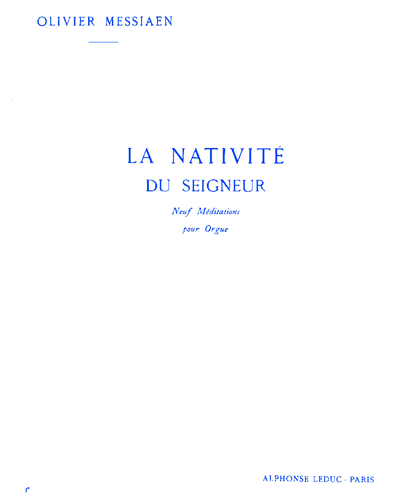 La Nativité du Seigneur, Vol. 3 — Olivier Messiaen