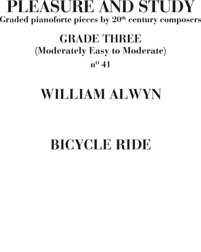 Bicycle Ride No. 41 (Pleasure and Study) — William Alwyn