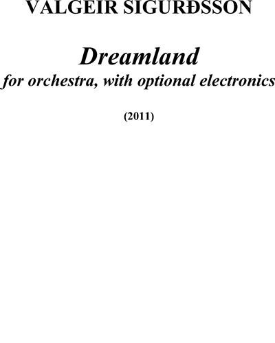 Dreamland — Valgeir Sigurðsson