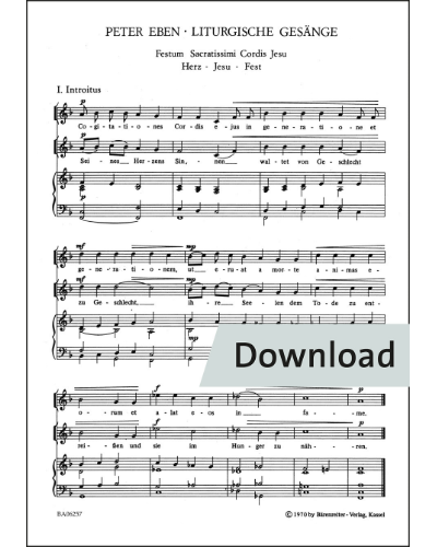 Festum Sacratissimi Cordis Jesu - Proprium zum Herz-Jesu-Fest — Petr Eben