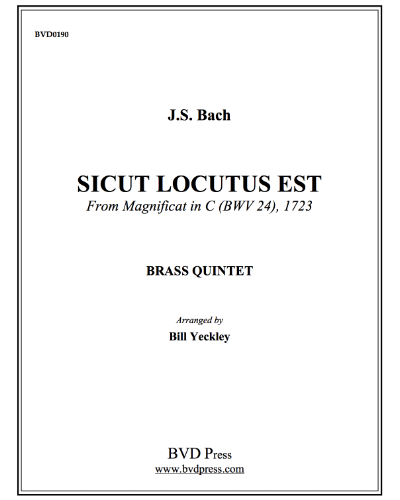 Sicut Locutus Est (from 'Magnificat in D, BWV 243.7') — 巴赫