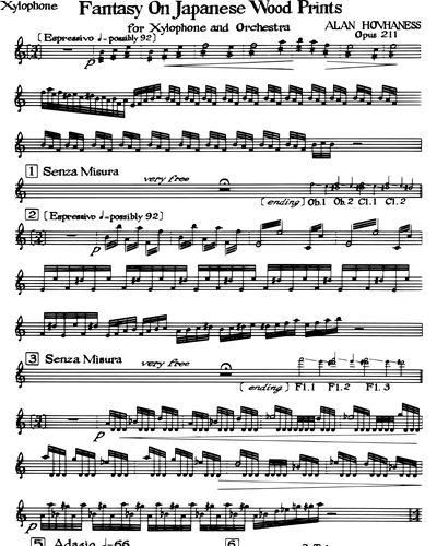 Fantasy on Japanese Wood Prints (Han-ga Genso) Op. 211 — 阿兰·霍夫哈奈斯