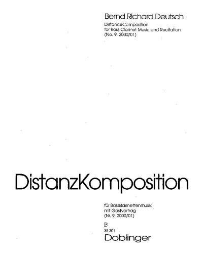 Distanzkomposition — Bernd Richard Deutsch