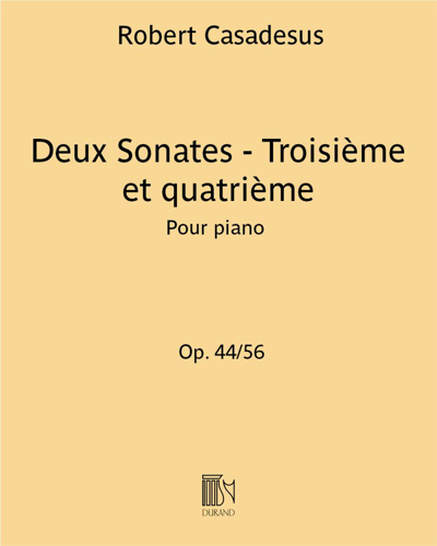 Deux Sonates - Troisième et quatrième, op. 44/56 — 卡扎德絮