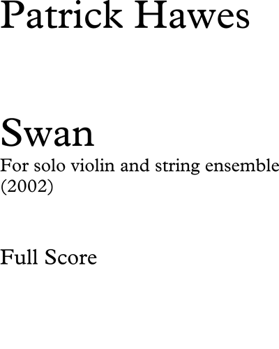 Swan — Patrick Hawes