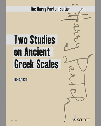 Two Studies on Ancient Greek Scales — Harry Partch